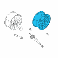 OEM Ford EcoSport Wheel, Alloy Diagram - GN1Z-1007-AC
