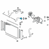 OEM 2017 Lexus NX200t Inlet, Water Diagram - 16321-36041