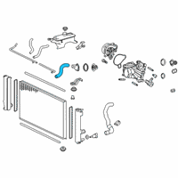 OEM 2020 Lexus NX300 Hose, Radiator, NO.1 Diagram - 16571-36180