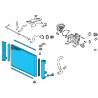 OEM 2015 Lexus NX200t Radiator Assembly Diagram - 16400-36100