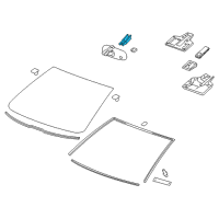 OEM 2015 Cadillac ELR Mirror Inside Cover Diagram - 22916690
