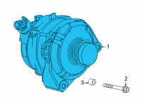 OEM Chevrolet Silverado 3500 HD Alternator Diagram - 13539727