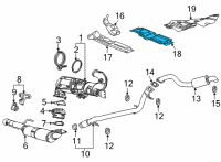 OEM GMC Yukon Heat Shield Diagram - 84856597