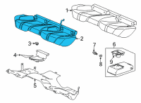 OEM Acura TLX Pad, Rear Diagram - 82137-TGV-A21