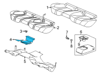 OEM 2022 Acura TLX Heater, Right Rear Diagram - 82134-TGV-A81