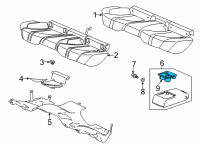 OEM Acura TLX CUP HOLDER *YR422L* Diagram - 82183-TZ3-A11ZE