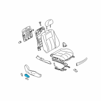 OEM 2009 Infiniti G37 Front Seat Switch Assembly, Right Diagram - 87016-JK60C