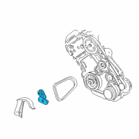 OEM Cadillac Serpentine Tensioner Diagram - 12555153