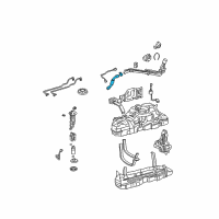 OEM 2004 Lexus GX470 HOSE, FUEL TANK TO F Diagram - 77213-35371