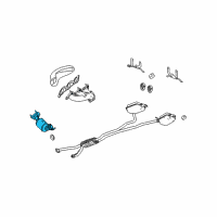 OEM 2007 Cadillac STS Catalytic Converter Diagram - 12622977