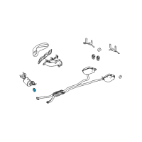 OEM 2004 Cadillac SRX Muffler & Pipe Seal Diagram - 25768055