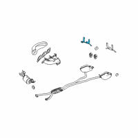 OEM 2004 Cadillac SRX Bracket, Exhaust Tail Pipe Hanger Diagram - 25728853