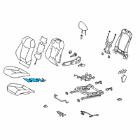 OEM Toyota Corolla Seat Cushion Heater Diagram - 87510-0R250