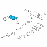 OEM 2015 BMW 228i xDrive Catalytic Converter Diagram - 18-32-7-645-666