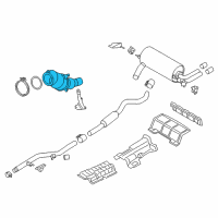 OEM BMW 428i Gran Coupe Catalytic Converter Diagram - 18-32-7-645-666