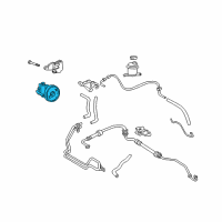 OEM 1997 Hyundai Accent Pump Assembly-Power Steering Oil Diagram - 57110-22502