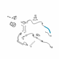 OEM 2000 Hyundai Accent Hose-Return"A" Diagram - 57523-25000