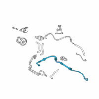 OEM Hyundai Accent Hose Assembly-Power Steering Oil Pressure Diagram - 57510-25510