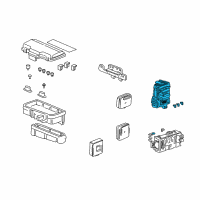 OEM Acura CL Box Assembly, Fuse (Passenger Side) Diagram - 38210-S3M-A02