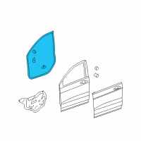 OEM 2008 Honda CR-V Weatherstrip, R. FR. Door Diagram - 72310-SXS-A02