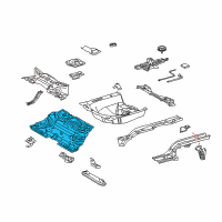 OEM 2013 Scion xD Center Floor Pan Diagram - 58211-52160