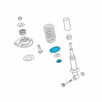 OEM 2012 Chevrolet Caprice Seat, Rear Shock Absorber Bumper Diagram - 92227681