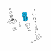 OEM 2017 Chevrolet SS Rear Spring Diagram - 92261935