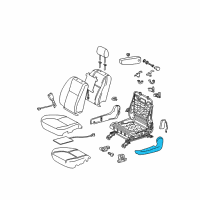 OEM Toyota Tundra Cushion Shield Diagram - 71861-0C070-B0