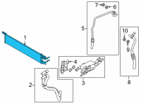 OEM 2022 Ford Bronco Sport Oil Cooler Diagram - KX6Z-7A095-B