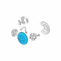 OEM 2010 Buick Lucerne Rotor Diagram - 19303813