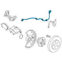 OEM Chevrolet Trax Front Speed Sensor Diagram - 94544440