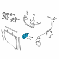 OEM 2012 Chevrolet Caprice Compressor Diagram - 92276907