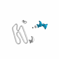 OEM 1997 Dodge Dakota Bracket-ALTERNATOR And Compressor Diagram - 53008614