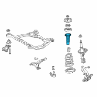 OEM 2012 Toyota Sienna Upper Spring Insulator Diagram - 48157-08020