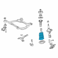 OEM 2014 Toyota Sienna Coil Spring Diagram - 48131-08020