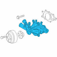 OEM 2004 Dodge Sprinter 2500 Water Pump Diagram - 5138057AA