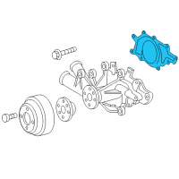 OEM 2006 Dodge Sprinter 2500 Gasket-Water Pump Diagram - 5080144AA