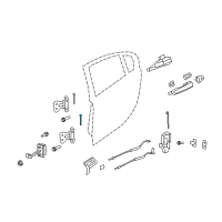 OEM 2012 Chevrolet Caprice Bolt/Screw, Rear Side Door Hinge Diagram - 92139193