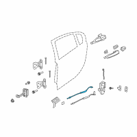 OEM 2013 Chevrolet Caprice Cable Asm-Rear Side Door Locking Diagram - 92222621