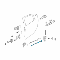 OEM 2013 Chevrolet Caprice Cable Asm-Rear Side Door Inside Handle Diagram - 92204255