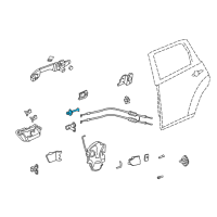 OEM 2010 Acura MDX Checker, Right Rear Door Diagram - 72840-STX-A02