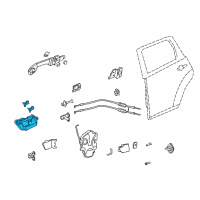 OEM 2007 Acura MDX Handle Assembly, Passenger Side Inside (Graphite Black) Diagram - 72120-STX-A01ZA