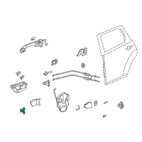 OEM Honda Ridgeline Hinge, Right Rear Door (Lower) Diagram - 67920-SJC-A01ZZ