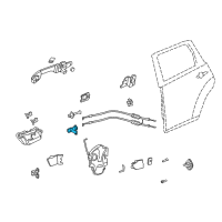 OEM 2010 Acura MDX Hinge, Right Rear Door (Upper) Diagram - 67910-SJC-A01ZZ