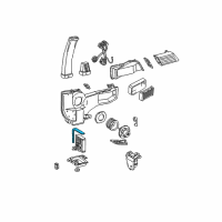 OEM 2001 Ford E-150 Econoline Evaporator Core Seal Diagram - 4C2Z-19A672-AA