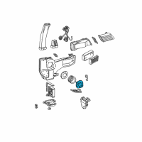 OEM 2001 Ford E-150 Econoline Club Wagon Blower Assembly Diagram - F4SZ-19805-HA