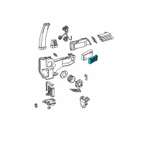 OEM 1996 Ford E-150 Econoline Club Wagon Heater Core Diagram - H2MZ-18476-AB