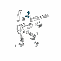 OEM 1997 Ford E-350 Econoline Club Wagon HVAC Harness Connector Diagram - F5UZ19949A