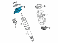 OEM Jeep Grand Wagoneer SHOCK MOUNTING Diagram - 68430910AB