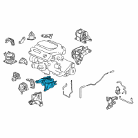 OEM 2013 Acura TL Rubber Assembly, Transmission Mounting (Upper) (Mt) Diagram - 50870-TK5-A52